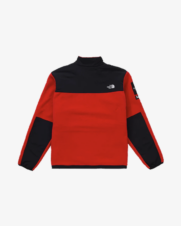 SUPREME X THE NORTH FACE SS19 ARC DENALI LOGO RED FLEECE JACKET -