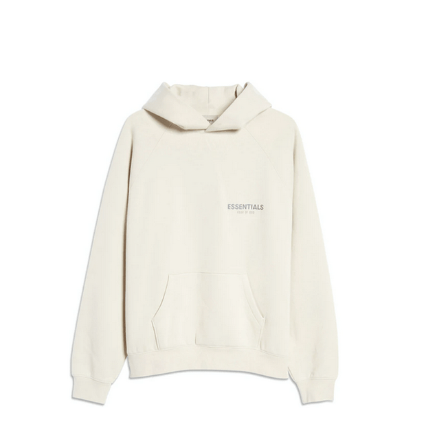 essentials hoodie front logo