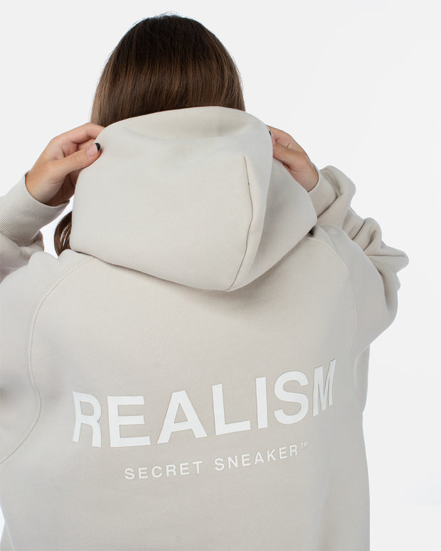 SSS REALISM BACK LOGO HOODIE WHEAT