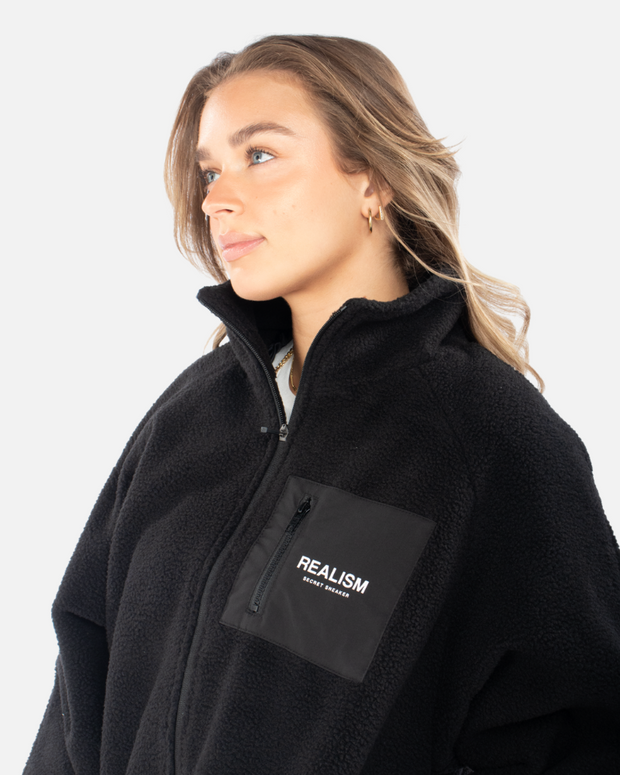 SSS REALISM STRIDE SHERPA JACKET BLACK – Secret Sneaker Store Online