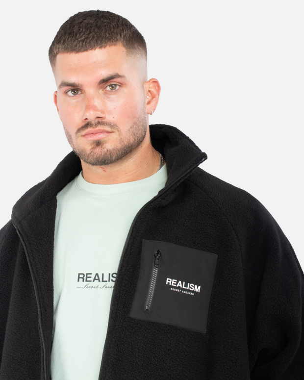 SSS REALISM STRIDE SHERPA JACKET BLACK – Secret Sneaker Store Online