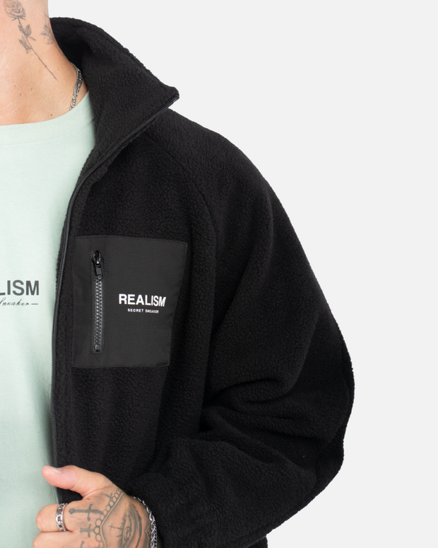 SSS REALISM STRIDE SHERPA JACKET BLACK – Secret Sneaker Store Online