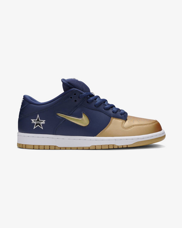 Nike sb dunk top low supreme jewel swoosh