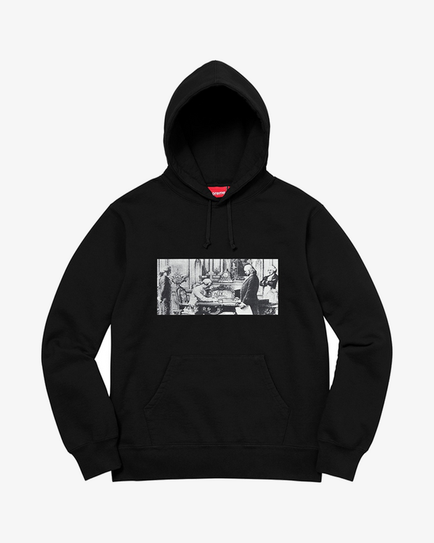 SUPREME X MIKE KELLY FW18 RECONSTRUCTED BLACK HOODIE (NEW)