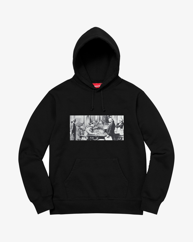 SUPREME X MIKE KELLY FW18 RECONSTRUCTED BLACK HOODIE NEW Secret Sneaker Store Online