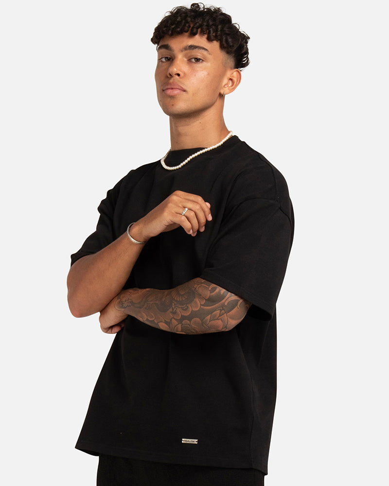 SSS REALISM ELEMENT HEAVY WEIGHT TEE BLACK
