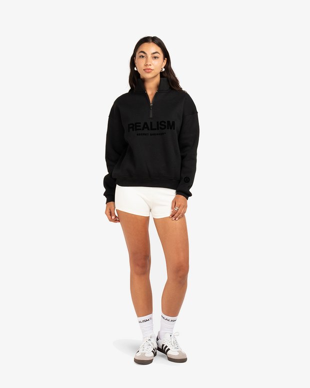 SSS REALISM IDOL HALF ZIP SWEATER BLACK – Secret Sneaker Store Online